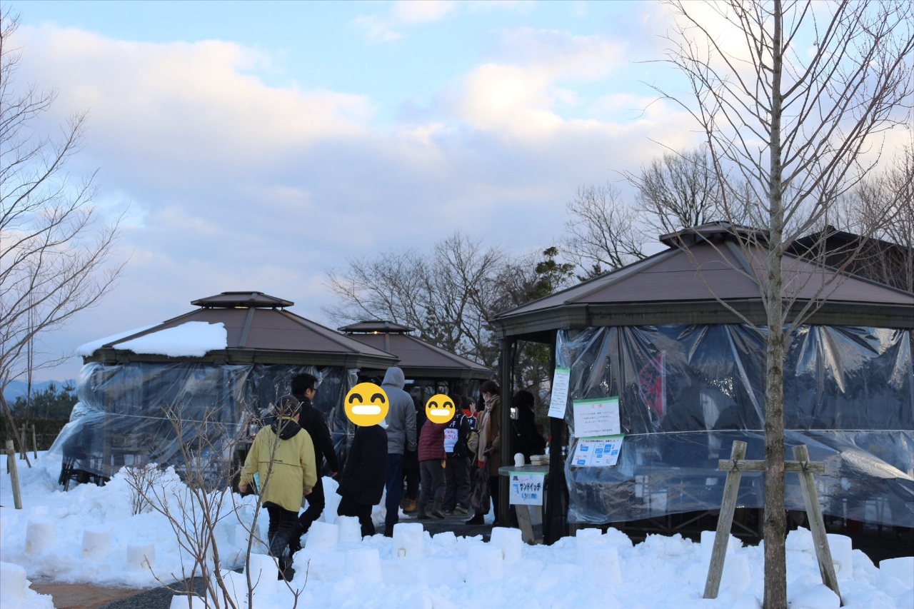 さんべ志学の雪あかり2024年の様子