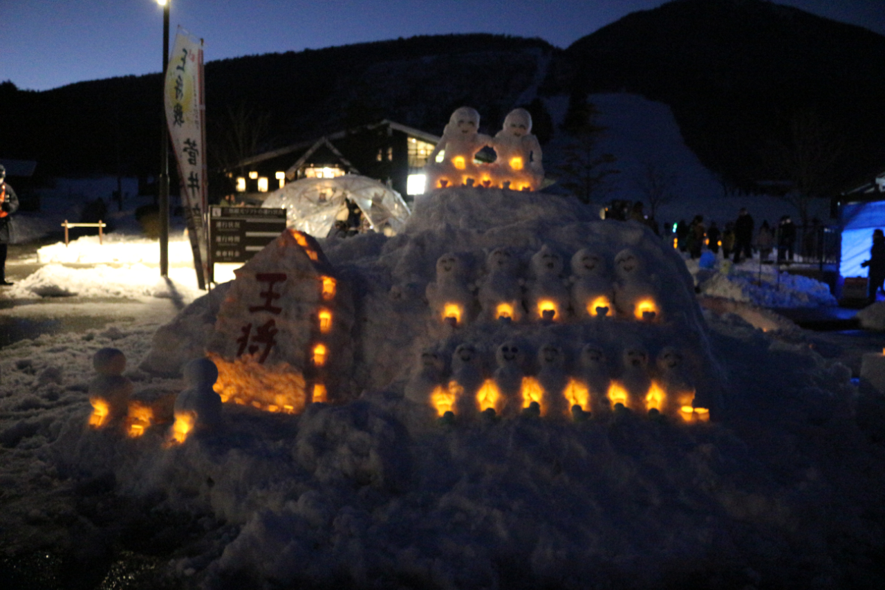 さんべ志学の雪あかり2024年の様子