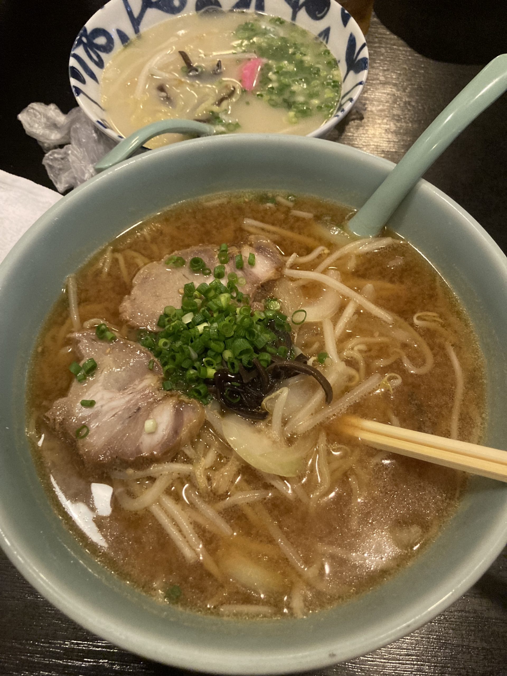 灯のラーメン