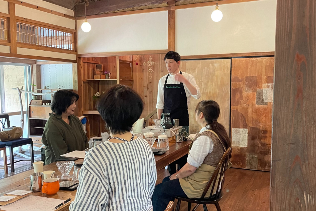 Laube Coffeeのコーヒードリップセミナー