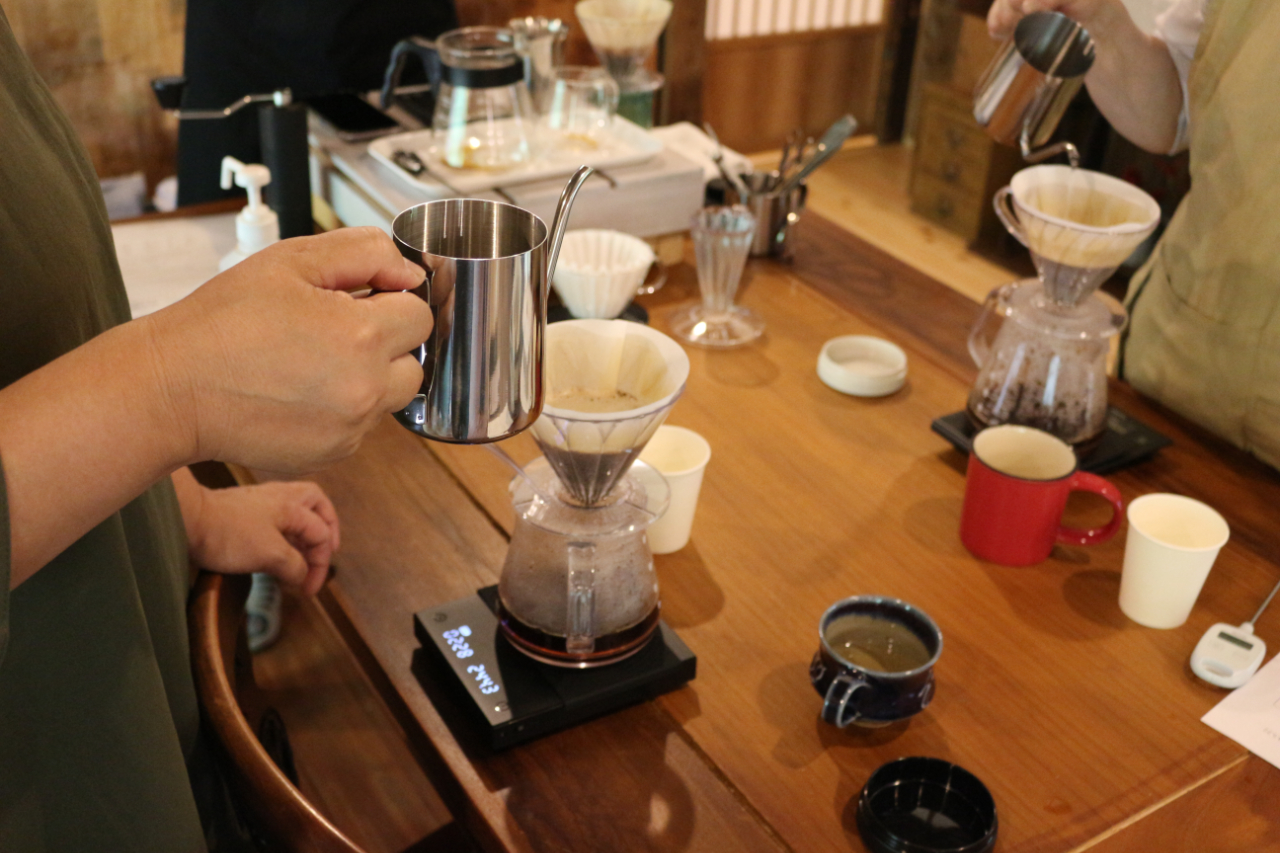 Laube Coffeeのコーヒードリップセミナー