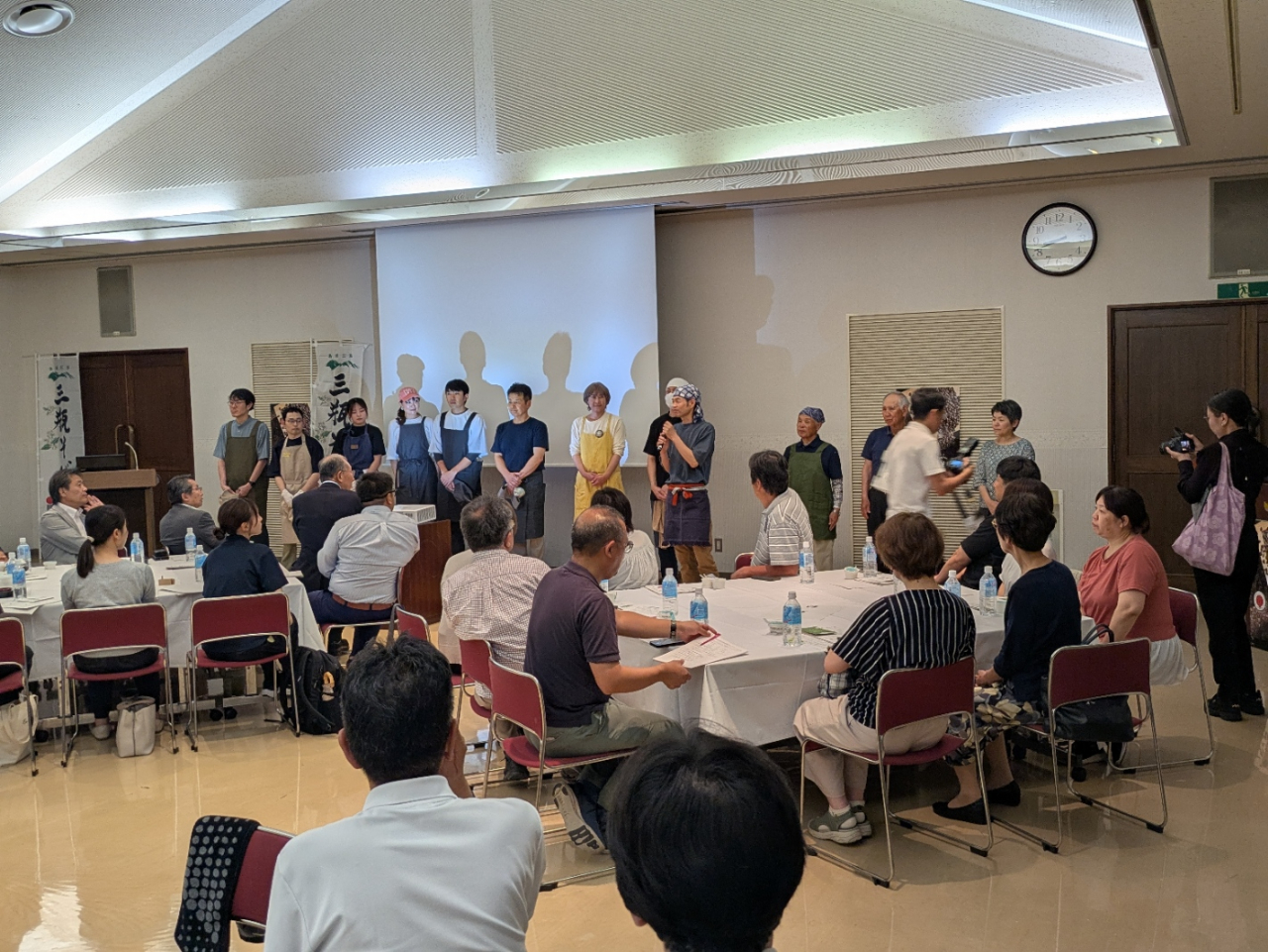 第一回 三瓶そばの魅力を味わう会の様子
