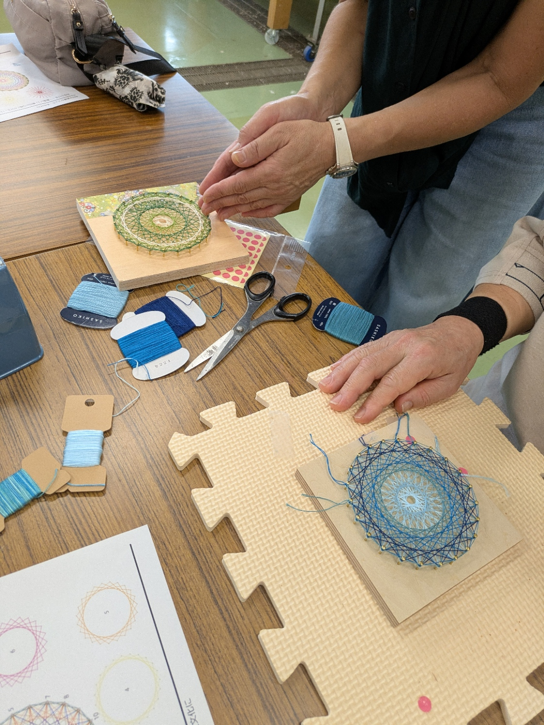 糸かけアートワークショップ