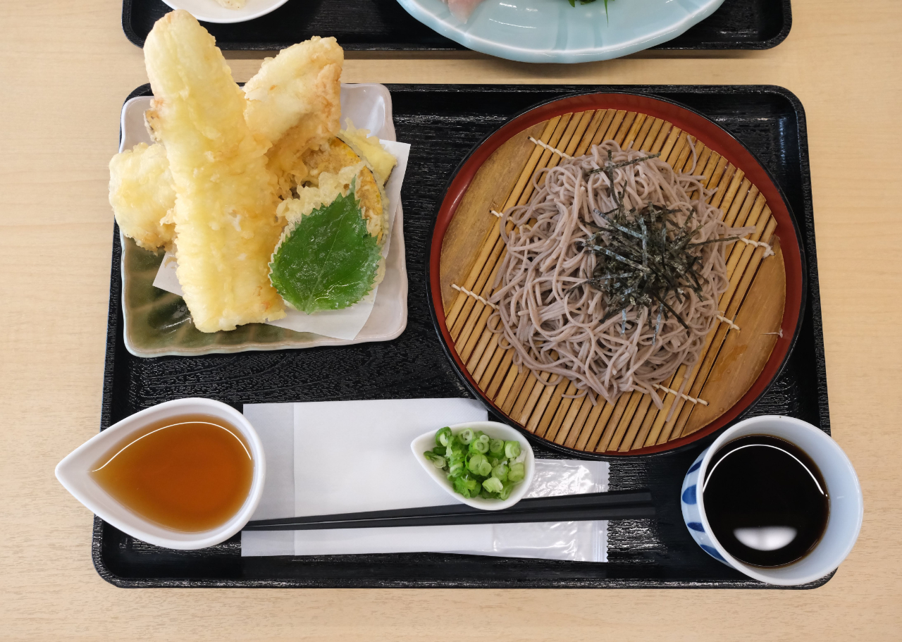 大あなご天ざる蕎麦