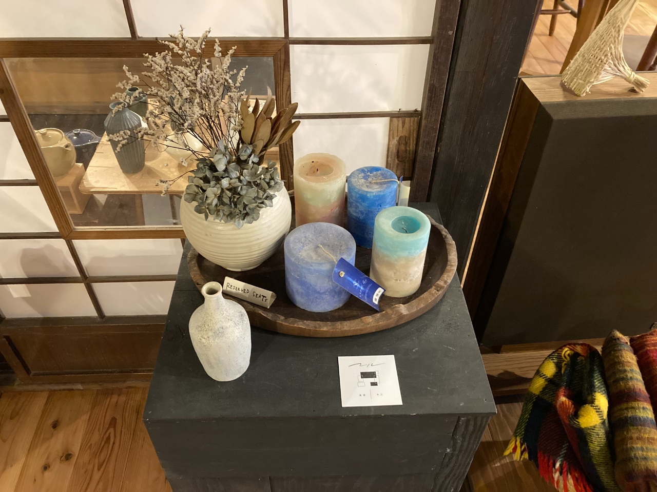 飾られているキャンドル