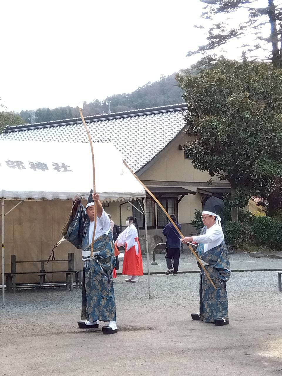 奉射祭の様子